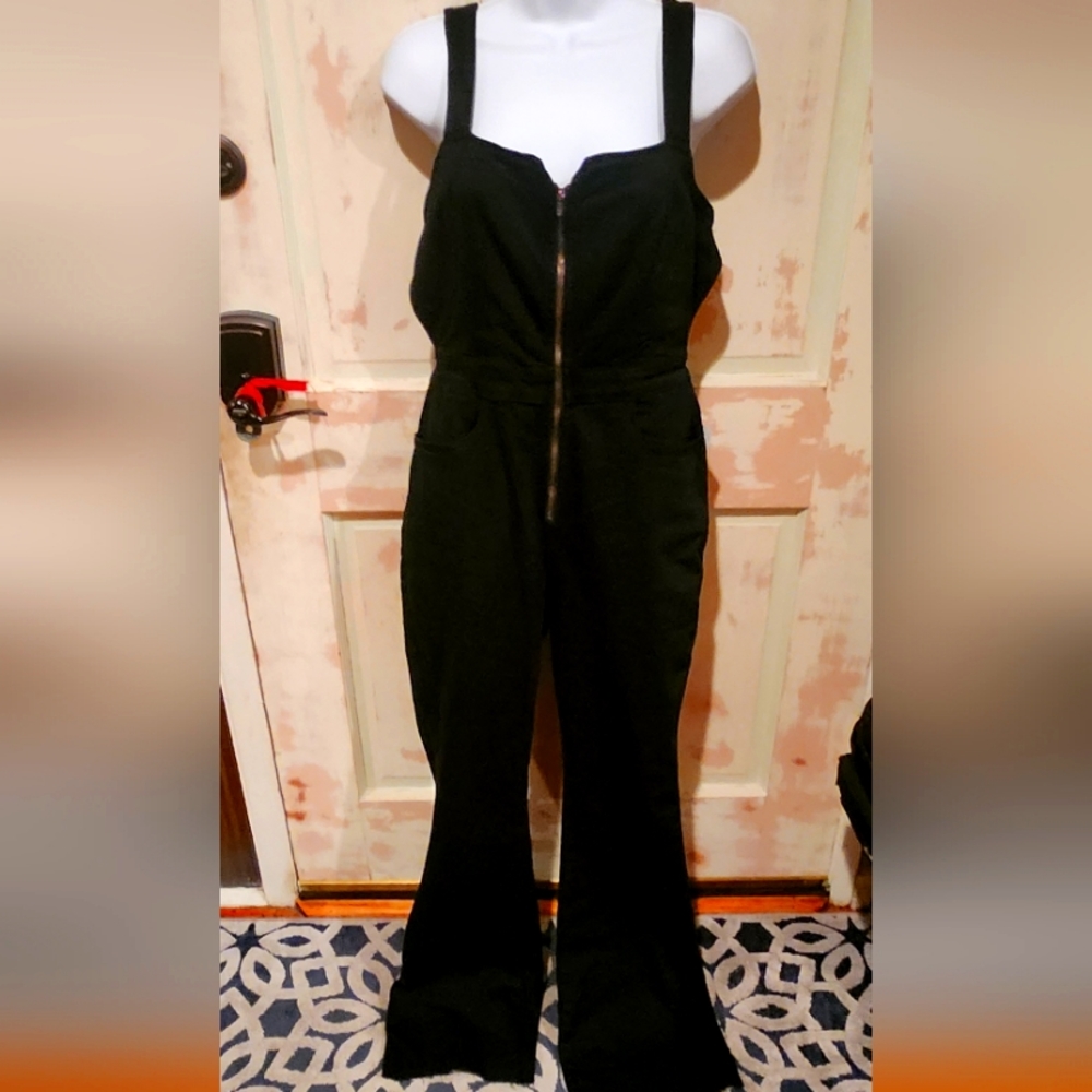 Free People Open Back OverAll NWT